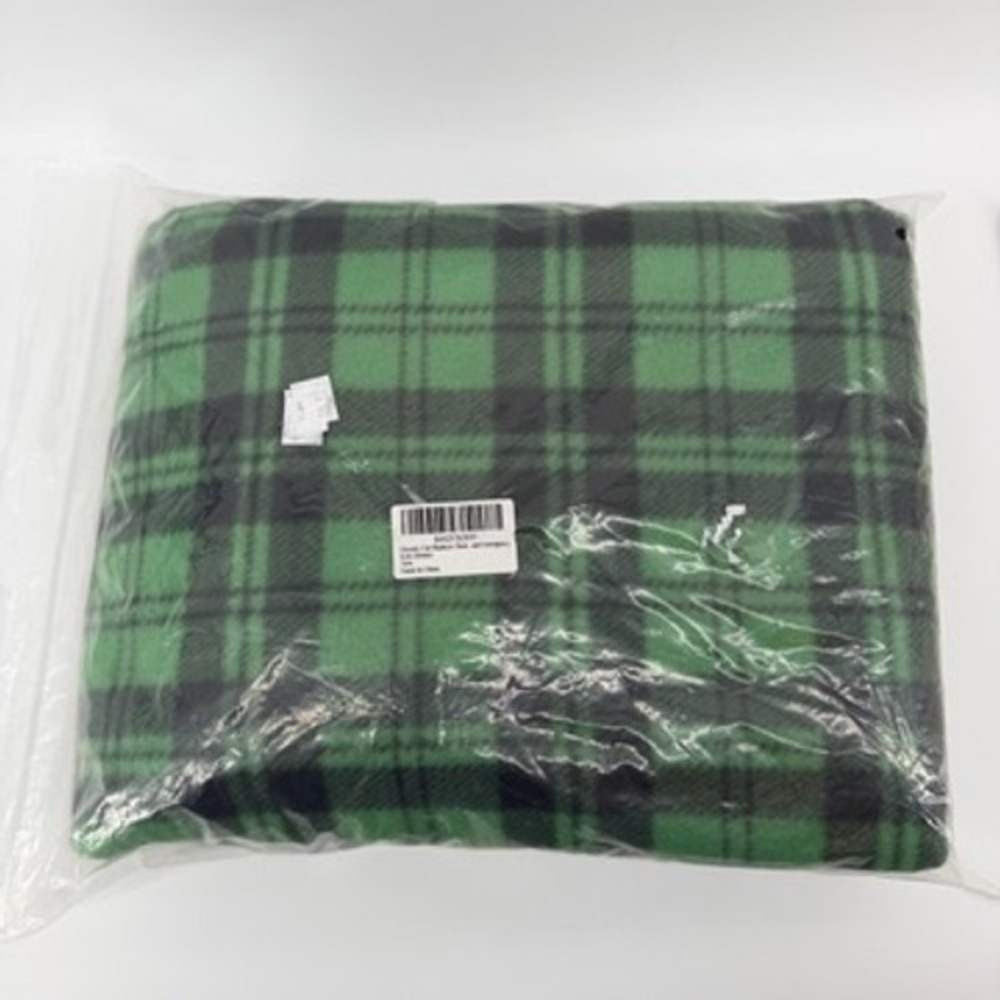 Unbranded Electric Car Blanket 12V Heated Fleece Travel Throw Green Black‎ Plaid - Picture 3 of 3